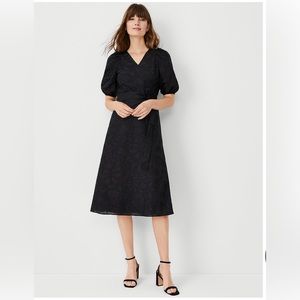 Ann Taylor Black Midi Dress